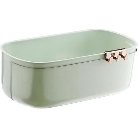 Boîte de rangement suspendue sans perçage, panier de rangement égouttoir pour fruits et légumes, vert clair (1/5)
