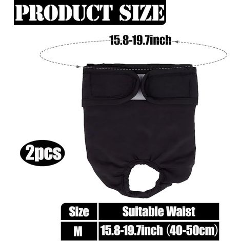 couches réutilisables pour chien, pantalon menstruel lavable pour chiens femelles, pantalon de saison pour chien, couche hygiénique pour chiot, pour incontinence moyenne taille M (1/4)
