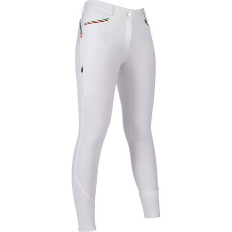 48 IT, marrone scuro: Pantalone da equitazione donna modello Livigno Sportive full grip