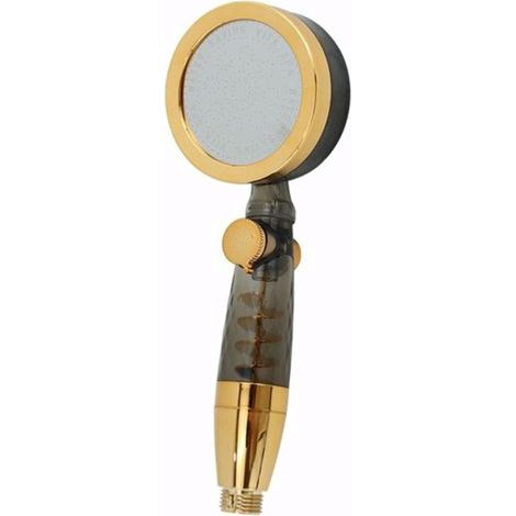 TRADE SHOP - Doccetta Soffione Multigetto Doccia Bagno Bombata Con Pulsante Ventola Spirale 87531 - (1/2)