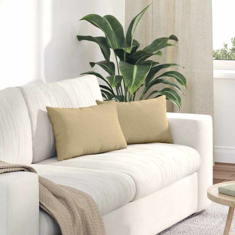 Coussins de canapé 2 pcs Vert gris 50 x 30 cm (1/5)