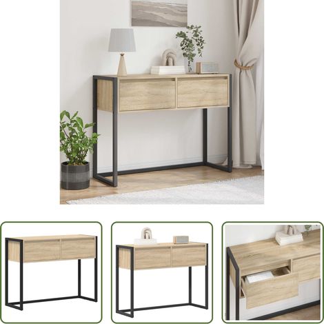 Holzwerkstoff Tisch - Beistelltisch Sonoma 100 x 36 x 75 cm Holzwerkstoff (1/5)