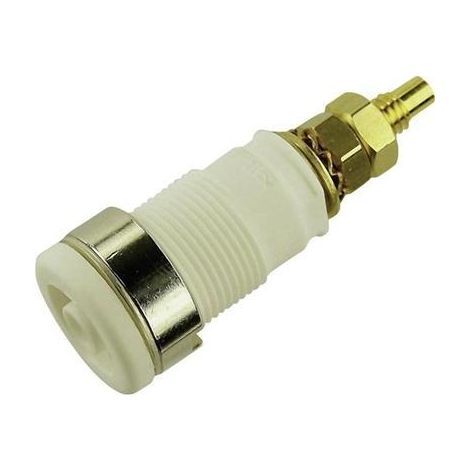 Hirschmann Test & Measurement SEB 2600 G M4 Presa di sicurezza da laboratorio Presa verticale Ø perno: 4 mm Bianco 1 pz