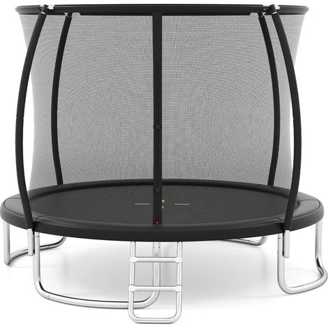 Trampoline extérieur 10FT avec filet de sécurité, cadre en acier galvanisé et échelle, pour le jardin (1/5)
