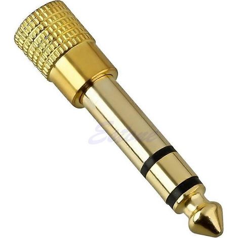 Adaptateur/convertisseur audio Gold Audio femelle 6,3 mm (1/4") mâle vers jack stéréo 3,5 mm (1/8") (1/4)