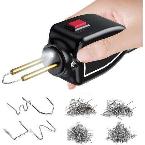 Machine Souder en Plastique 100W: Kit de Réparation de Pare-chocs de Voiture Soudure Plastique avec 200 clous de soudage (1/5)