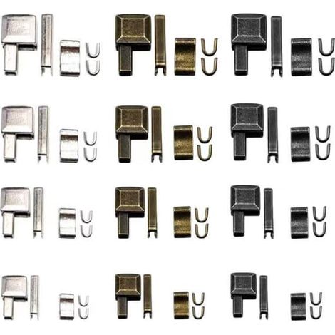 Kit de remplacement de curseurs de fermeture éclair n° 3, 5, 8 et 10 (60 pièces) (1/5)
