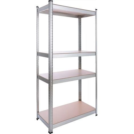 AREBOS heavy-duty shelving plug-in shelving metal 160 x 80 x 40 cm 320 kg load capacity easy assembly thanks to plug-in system and without screws (1/5)