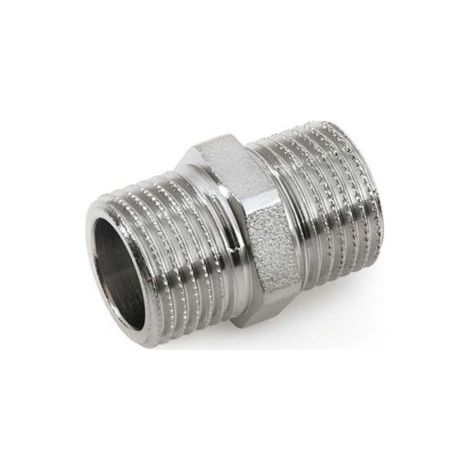 NIPLES NIPPLO IN OTTONE CROMATO IDRAULICA 1/4