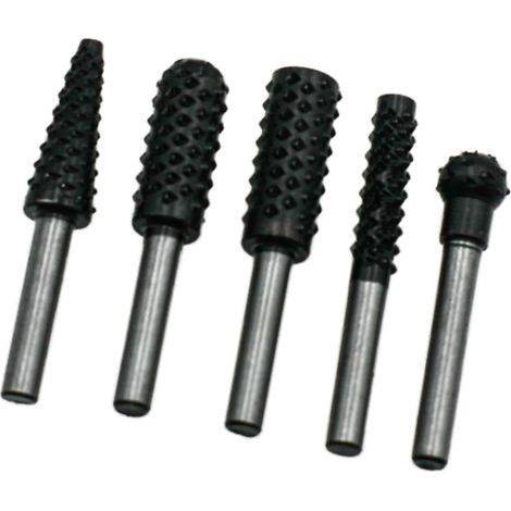 HM Müllner Profilraspel-Set - HFR5 - 5-teilig - 11mm Durchmesser - 6mm Schaft