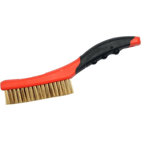 Lot de 2 brosses a main metalliques laiton universelles (1/3)