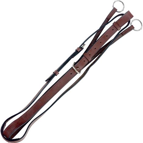 Cob, Nero: Collier en cuir martingale avec anneaux et boucles en métal