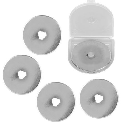 Rotationsschneidklingen 45 mm Edelstahl mit Längenmarkierung für Stoffe, Ersatzteile (1/5)