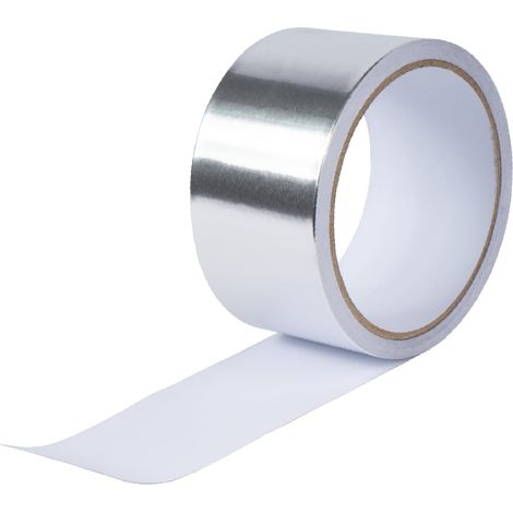 Ruban de Scellement Résistant,50 mm x 20 m Ruban Adhésif en Aluminium Renforcé,Ruban Adhésif en Aluminium,Haute Températures，1 pièce