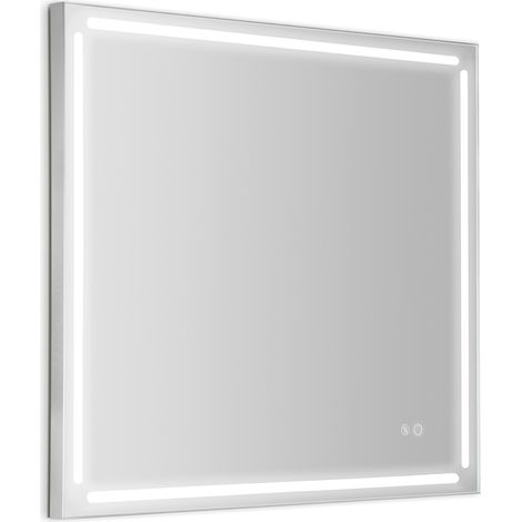 GEDY Paul specchio reversibile antiappannamento 80X80 con led codice prod: 000032013800000 (1/3)