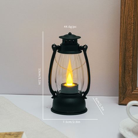 Décorations de Noël, lanternes en forme de poney, guirlandes lumineuses pour fêtes, bougies électroniques LED, lampes à pétro(Y017) (1/5)