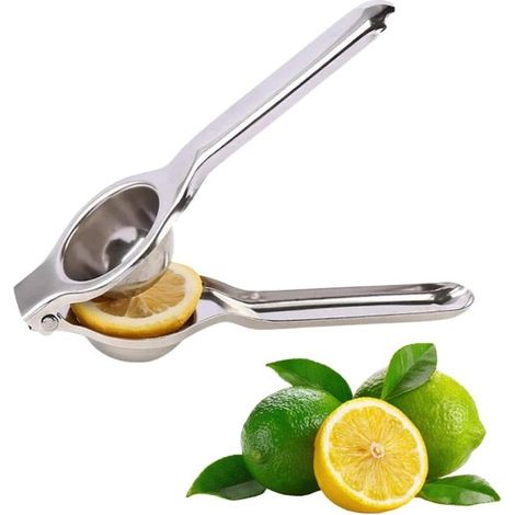 Exprimidor limones acero inoxidable primera exprimidor robusto limones limas, ergonómico pulsador antideslizante, Resistente corrosión, fácil (1/5)