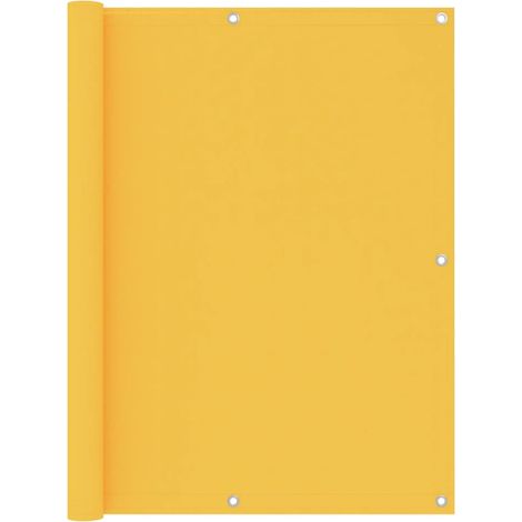 Paravent de balcon jaune, 120 x 600 cm, tissu Oxford
