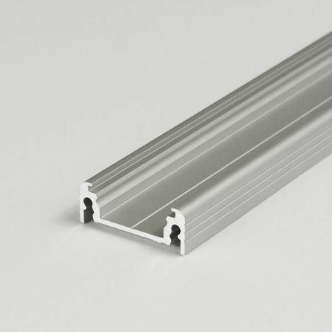 PROVISTON LED Aluminiumprofil 24 x 9 x 2000 mm Schwarz Eloxiert Led-Beleuchtung Indirekte Beleuchtung LED Leisten 1 Stück (1/4)