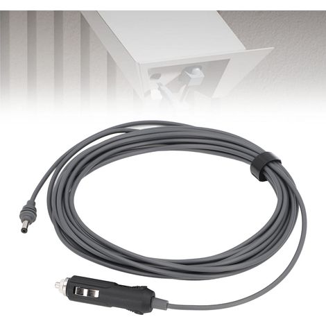 Cable de alimentación de CC para satélite de 15 m / 49,2 pies para vehículos y embarcaciones, cable de extensión de PVC resistente al agua. (1/5)