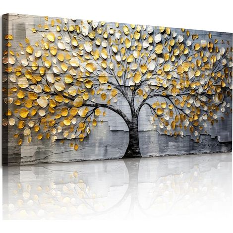 Tableau Decoration Murale Arbre de Vie Chambre Salon 50x100 cm (1/5)