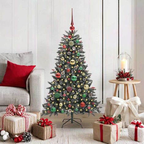 Artificial Christmas Tree with 150 LEDs with Stand Green 120 cm vidaXL (1/5)