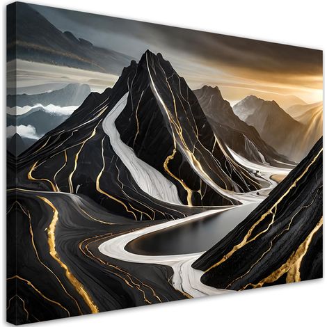 Tableau déco Montagnes abstraites Minimalisme 100x70 (1/5)