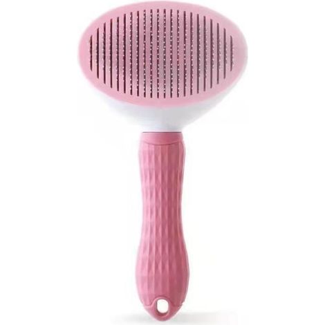 Brosse souple autonettoyante pour chien et chat, poils lisses, 1 pièce (1/5)