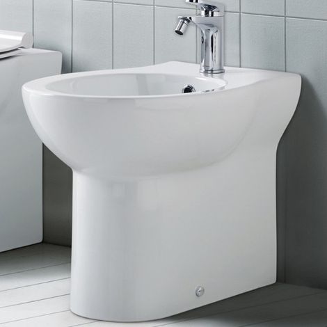 Bidet Filo Muro FAST Installazione a Terra - Realizzato In Ceramica - Filomuro - Design Contemporaneo (1/5)