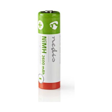 Nedis Pila AA Recargable de Ni-MH | 1,2 V | 2600 mAh | 4 unidades | Estuche NE550670336 (1/2)