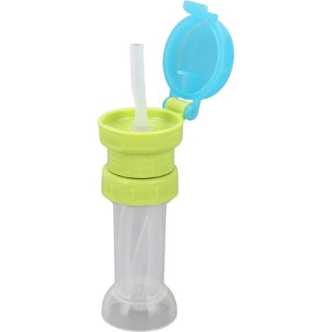 Drehverschluss für Wasserflaschen mit Strohhalm, auslaufsicherer Sicherheitsverschluss für Kinder (YMMR) (1/5)