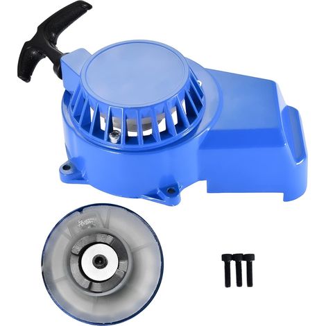 Alloy Starter Pull Starter 2-Stroke Replacement for Motorcycle ATV UTV Quad Pit Dirt Bike Buggy Go Kart 49cc 47cc Dirt Pocket Bike Mini ATV Blue (1/5)