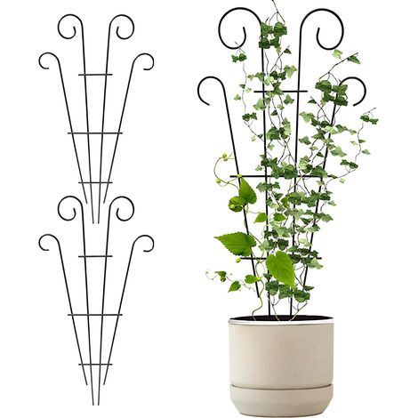 3 Pièces Treillis De Plantes Grimpantes, Treillis pour Plantes Grimpantes Extérieures, Treillis pour Plantes Grimpantes, Treillis De Plante Intérieure, Treillis De Jardin pour Plantes D'Intérieur