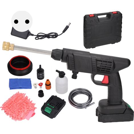Nettoyeur Haute Pression Sans Fil 725PSI Pistolet de Lavage Portable pour Maison, Machine à Nettoyer avec Prise UE 100-240V (1/5)