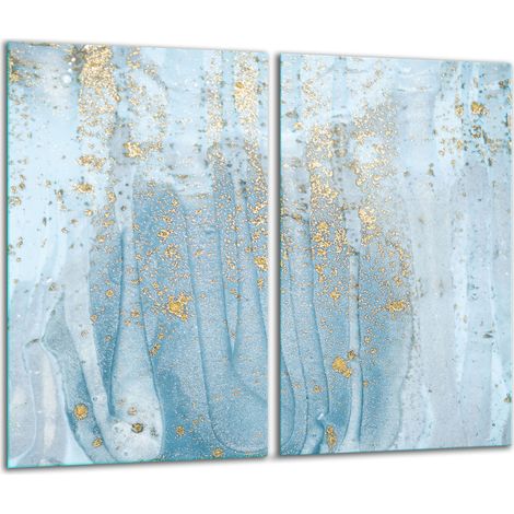 Tagliere di vetro 2x 30x52 marmo (1/5)