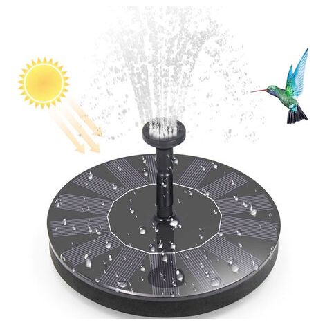 Fontaine circulaire solaire pour bassin, fontaine flottante, décoration de jardin