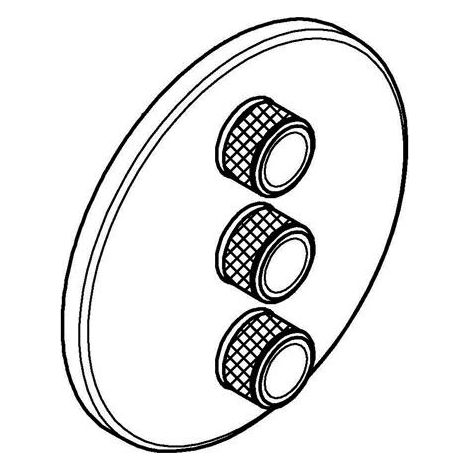 Grohe Grohtherm SmartControl 3-fach Unterputzventil, Wandrosette (1/5)