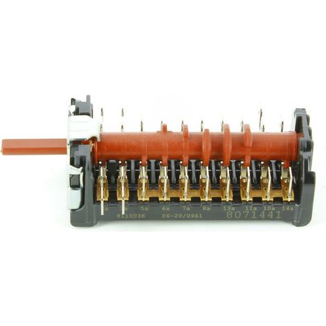 Commutateur 811003K 36051185 pour Cuisinière AMICA, ESSENTIEL B, FAGOR, FAR, PROLINE, THOMSON, VALBERG, CUIS MIXTE ESSENTIELB ECM502B, CUIS MIXTE ESSENTIELB ECM502I, CUIS MIXTE ESSENTIELB ECM602B, CU