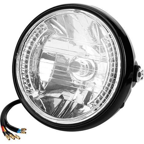 7-Zoll-Motorradscheinwerfer mit Blinker, sehr hellem gelbem Lichtstrahl und universeller Montagehalterung, schützt vor Nebel und Regen (1/5)