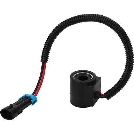 Bobine électrovanne 12V avec connecteur, diamètre trou 1/2in, référence 6671025 pour Bobcat chargeuse 751 753 763 773 7753 (1/5)