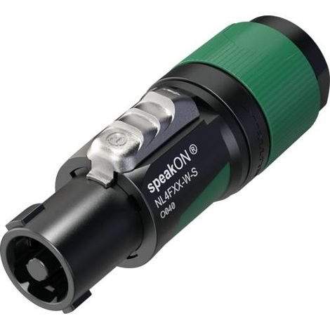 Neutrik NL4FXX-W-S Fiche haut-parleur mâle, droit Nombre de pôles: 4 vert-noir 1 pc(s) Q521813 (1/5)