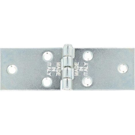 Cerniere strette Masidef ad ala lunga in ferro zincato 25x120 mm 2 pezzi