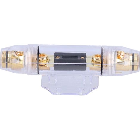 Porte-fusible 100A AGU avec bornes plaquées or, entrée/sortie en ligne pour voiture et yacht, bloc de protection audio. (1/5)