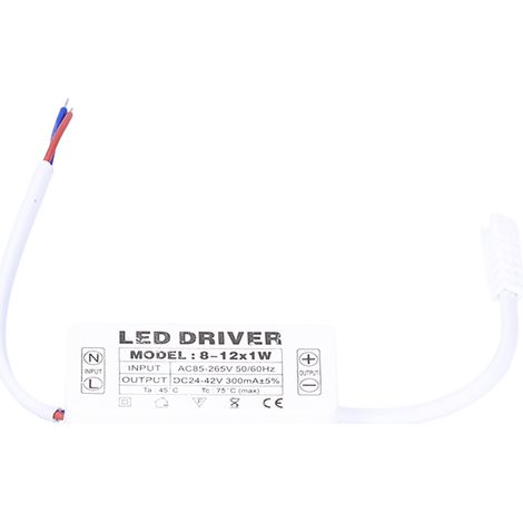 Alimentation LED 300mA Courant Constant DC24-42V Transformateur AC85-265V pour Éclairage