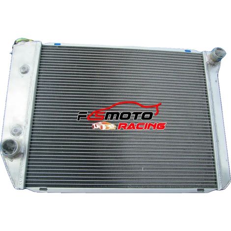 Radiatore in alluminio, dimensioni del nucleo 555 mm x 460 mm x 56 mm, dimensioni complessive 710 mm x 490 mm x 80 mm, diametro ingresso 45 mm, diametro uscita 38 mm, compatibile con FORD FALCON XA/XB (1/5)