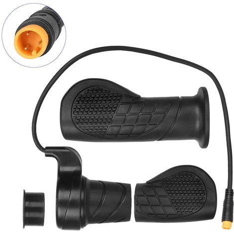 Daumengasgriff für E-Bikes 6X/FT-76X, Halbdrehgasgriff, 12–72 V, Rechtshänder-Gasgriff, wasserdichter Kopf