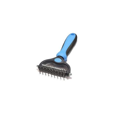 Brosse à sous-poil pour chiens et chats à poils moyens à longs - Brosse à sous-poil contre les nœuds et sous-poils (1/4)