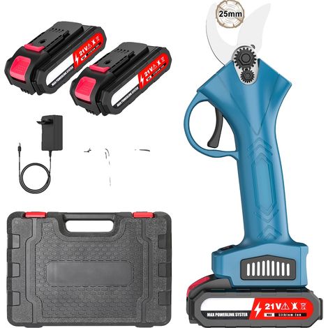 Sécateur Électrique, Sans Fil, Moteur Sans Balais, 2Batterie (1/2)