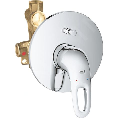 Eurostyle Mitigeur Monocommande pour Baignoire-Douche, Levier Ouverte, Chrome (33637003) (1/4)
