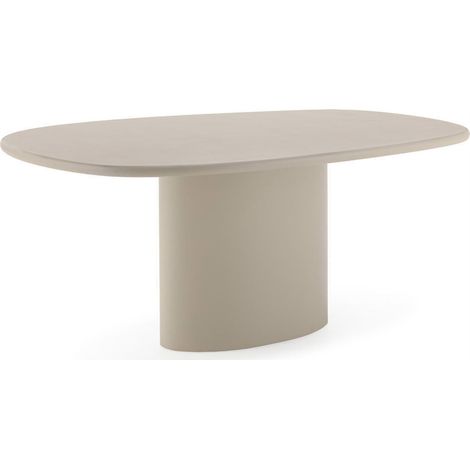 Table de salle à manger ovale taupe - Taupe (1/5)